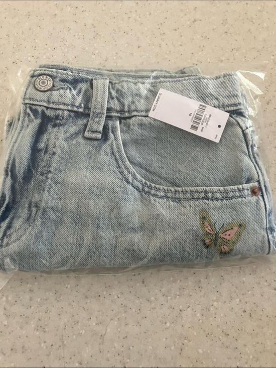 Old Navy Other - NWT Old Navy Kids Light Blue Denim Jeans with Butterfly Embroidery
